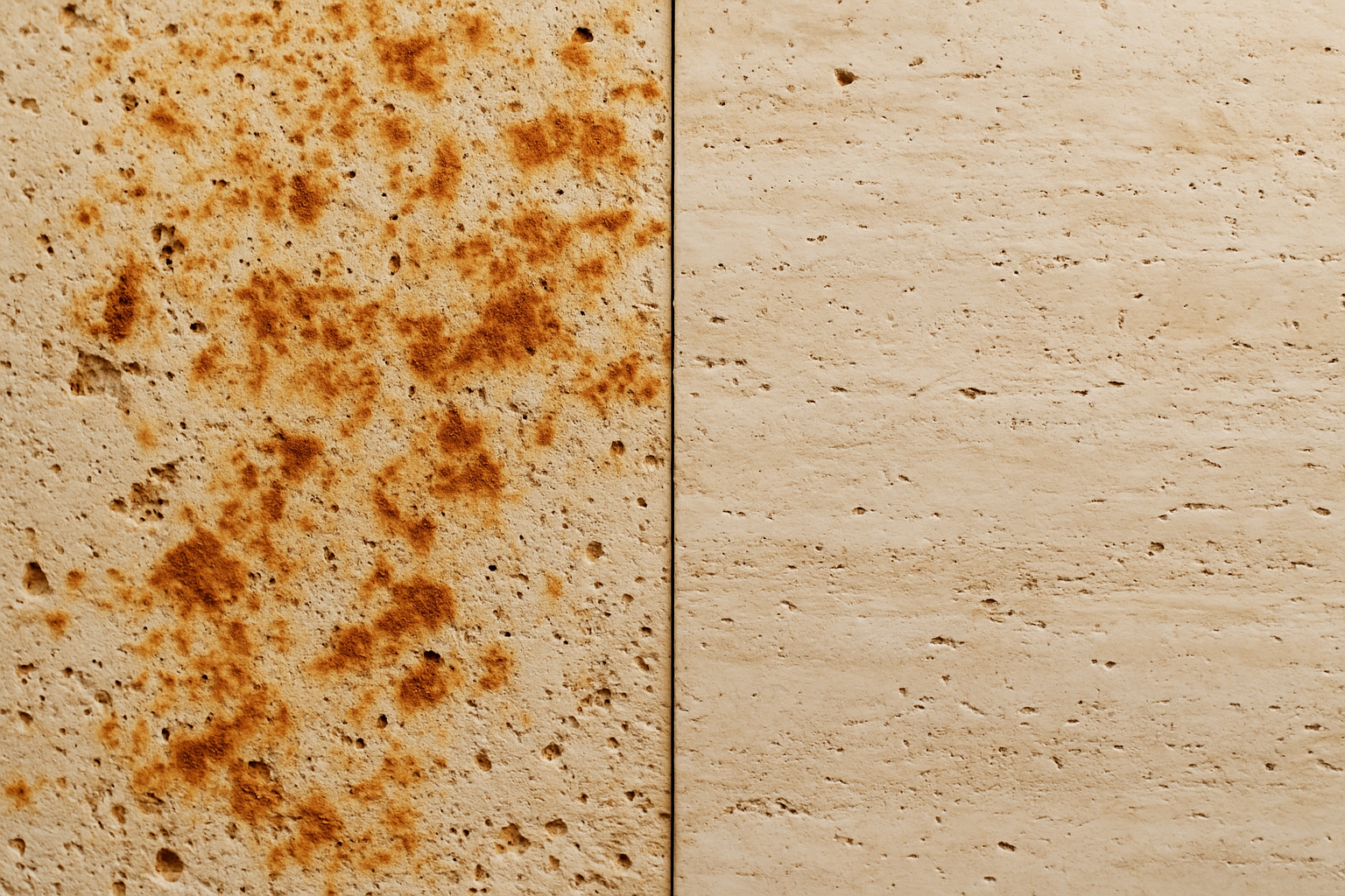 RUSTY STONE – Détachant antirouille puissant pour pierre, carrelage, granit, marbre et béton. Élimine efficacement les taches de rouille causées par le mobilier, les engrais ou l’humidité. Usage intérieur et extérieur.