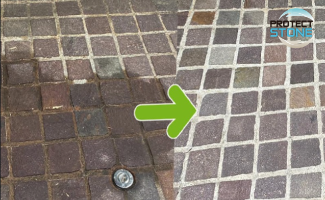 CR STONE – Décrassant concentré surpuissant pour sols et murs. Élimine graisses, huiles, suie, tanins, champignons et salissures tenaces. Idéal pour pierre, béton, grès, terre cuite et céramique émaillée.