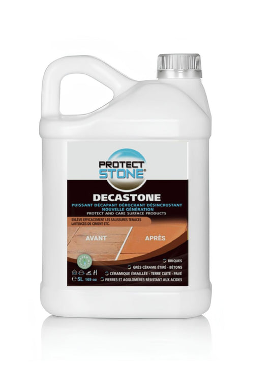 DECA STONE ProtectStone – Décapant professionnel voile de ciment et laitance sur pierre naturelle, carrelage ou béton